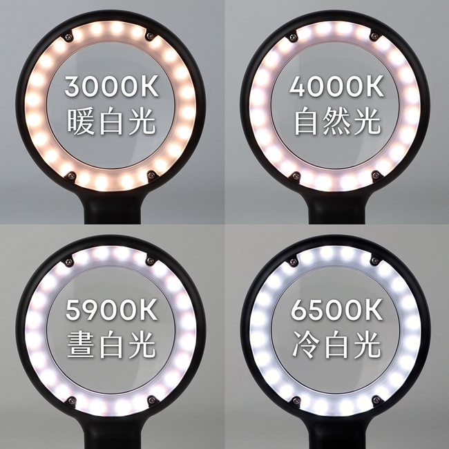 OHBIG 大鏡面LED調光調色長焦放大鏡 1.6x/2.5D/100mm-3