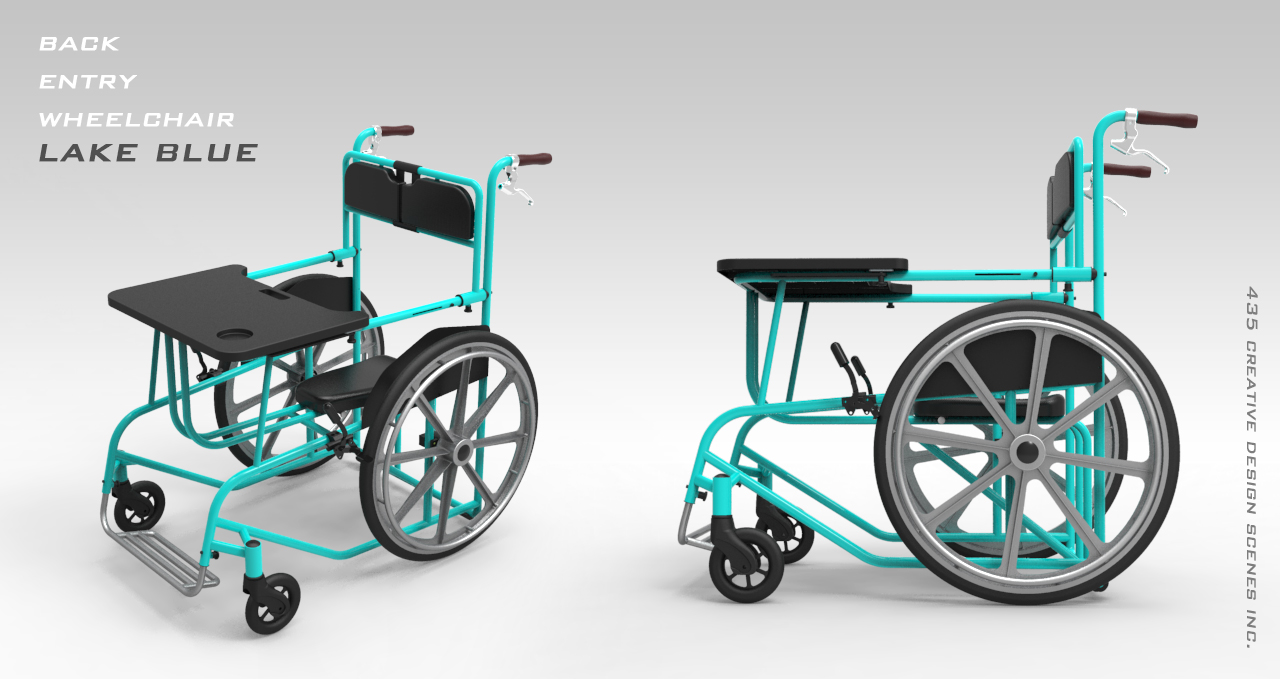 後進式輪椅設計