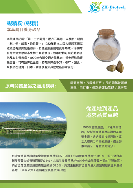 黃金蜆精粉（原料）