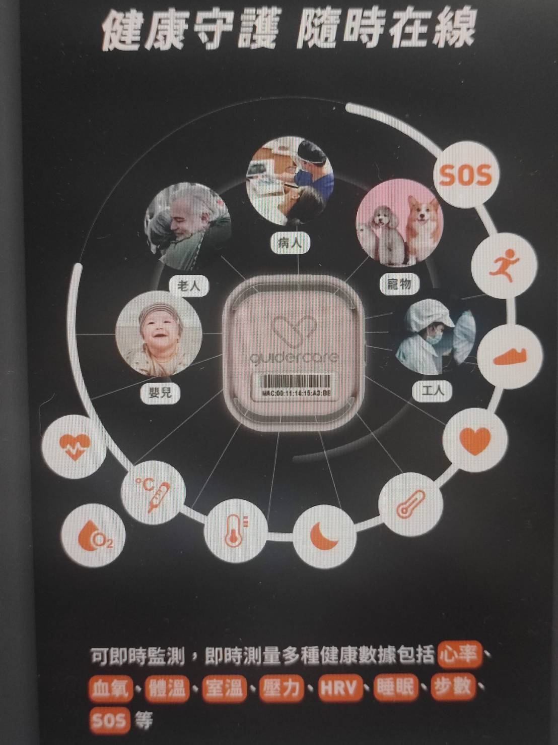 蓋德智慧監測健康300B手環-1
